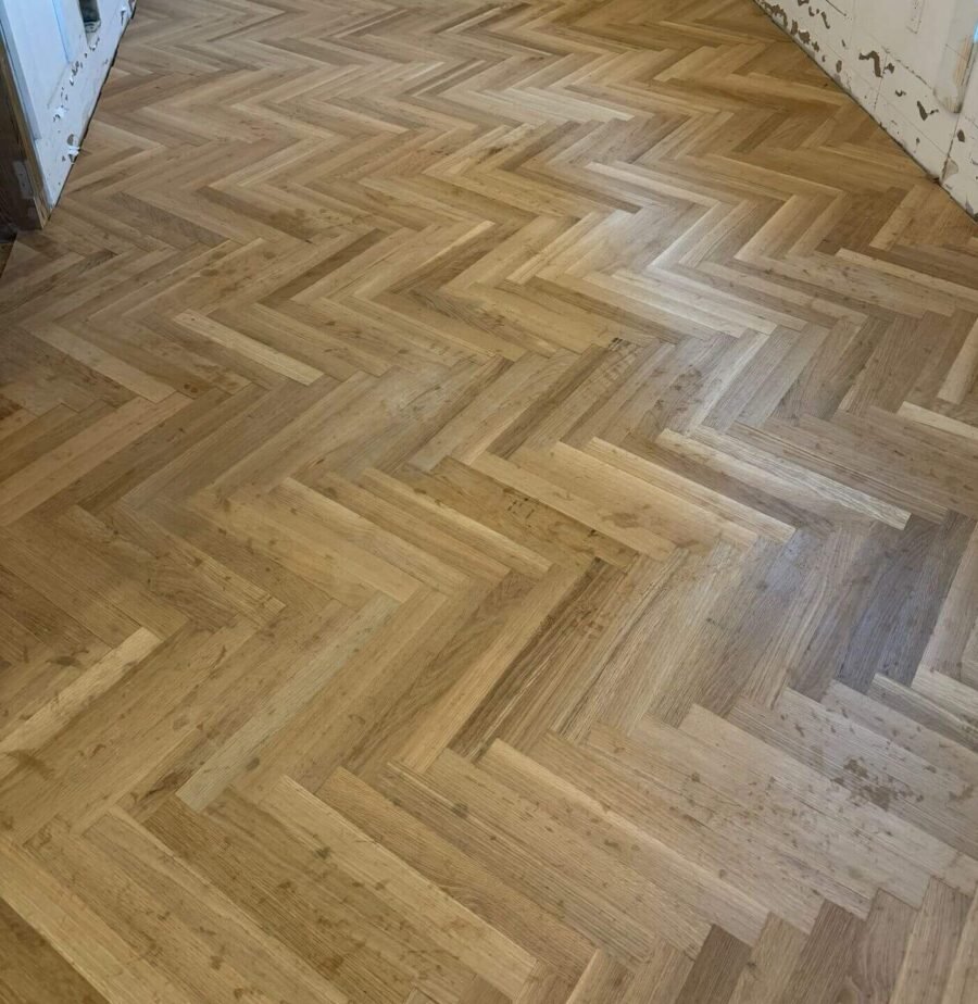 Herringbone White Oak Install