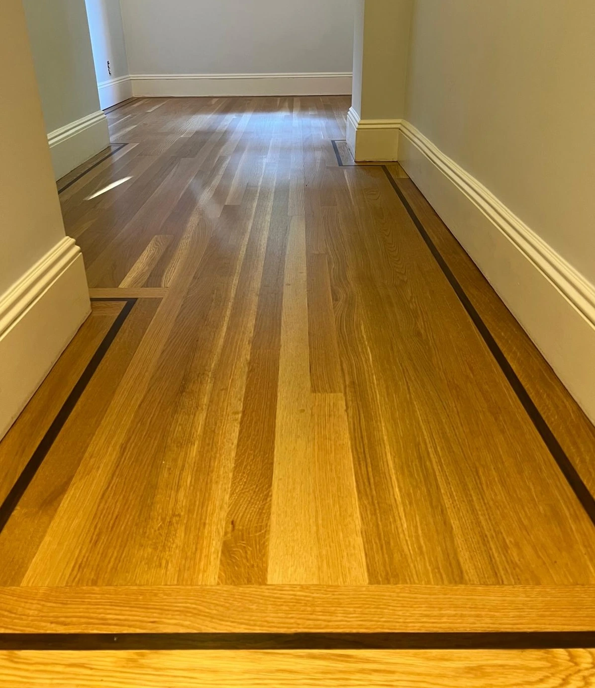 Golden pecan stain on floor in Brooklyn 