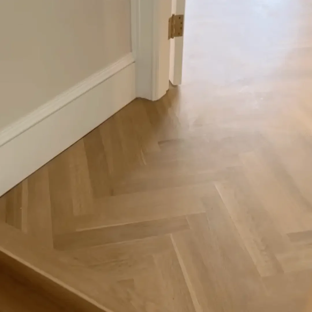 herringbone white oak flooring installation contractor