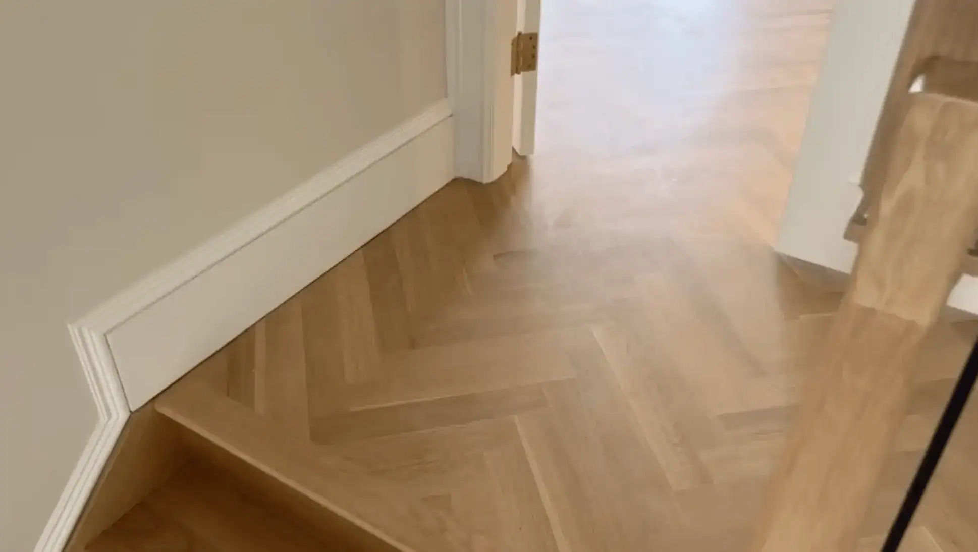 herringbone white oak flooring installation contractor